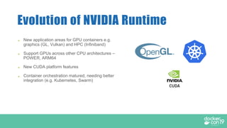Gpu Containers DCSF 19 Accelerating Docker Containers with NVIDIA GPUs | PDF