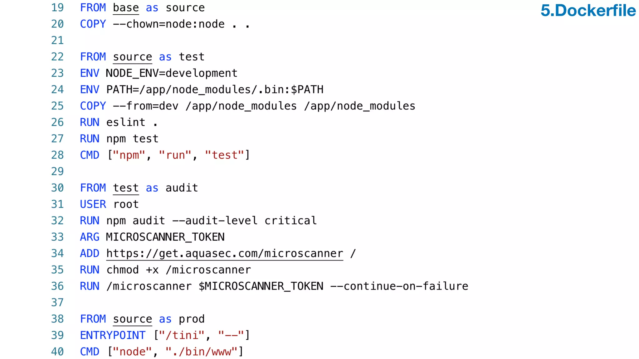 5.Dockerﬁle
 