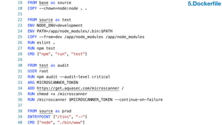 5.Dockerﬁle
 