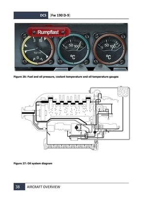 DCS [Fw 190 D-9]
38 AIRCRAFT OVERVIEW
Figure 26: Fuel and oil pressure, coolant temperature and oil temperature gauges
Figure 27: Oil system diagram
 
