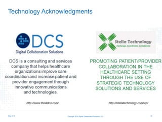 Technology Acknowledgments
Copyright 2015 Digital Collaboration Solutions, LLC 45May 2015
 