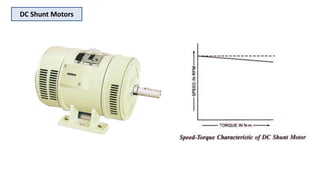 DC Shunt Motors
 