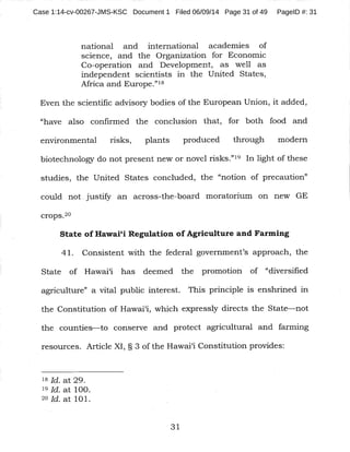 Case 1:14-cv-00267-JMS-KSC Document 1 Filed 06/09/14 Page 31 of 49 PageID #: 31
 