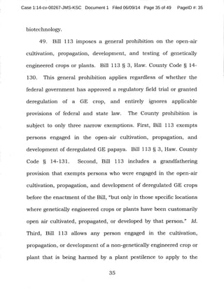 Case 1:14-cv-00267-JMS-KSC Document 1 Filed 06/09/14 Page 35 of 49 PageID #: 35
 