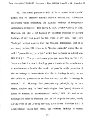 Case 1:14-cv-00267-JMS-KSC Document 1 Filed 06/09/14 Page 37 of 49 PageID #: 37
 