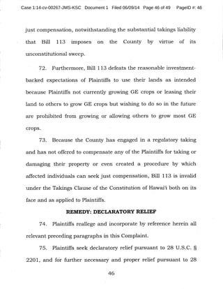 Case 1:14-cv-00267-JMS-KSC Document 1 Filed 06/09/14 Page 46 of 49 PageID #: 46
 
