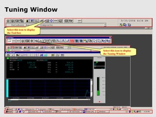 Tuning Window


Select this icon to display
the Tool box




                              Select this icon to display
                              the Tuning Window
 