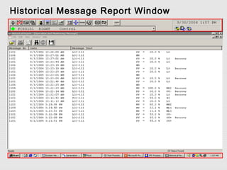 Historical Message Report Window
 
