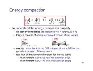 Discrete time cosine transform DCT Signal Processing | PDF