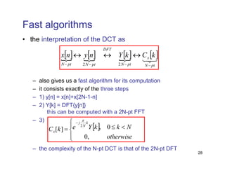 Discrete time cosine transform DCT Signal Processing | PDF