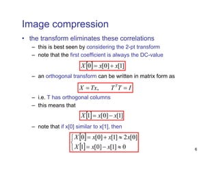 Discrete time cosine transform DCT Signal Processing | PDF