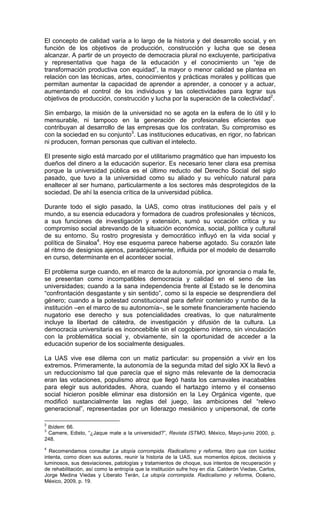 El concepto de calidad varía a lo largo de la historia y del desarrollo social, y en
función de los objetivos de producció...