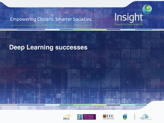 Deep Learning successes
 