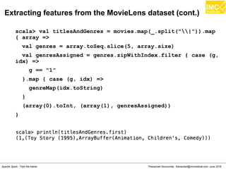 Machine Learning using Apache Spark MLlib | PDF