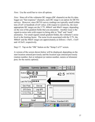 Dcvg Data Example Dcvg surveys training manual gx version | PDF