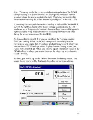 Dcvg Data Example Dcvg surveys training manual gx version | PDF