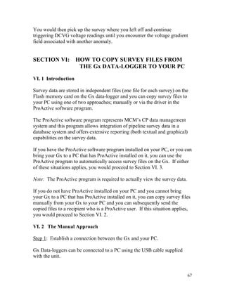Dcvg Data Example Dcvg surveys training manual gx version | PDF
