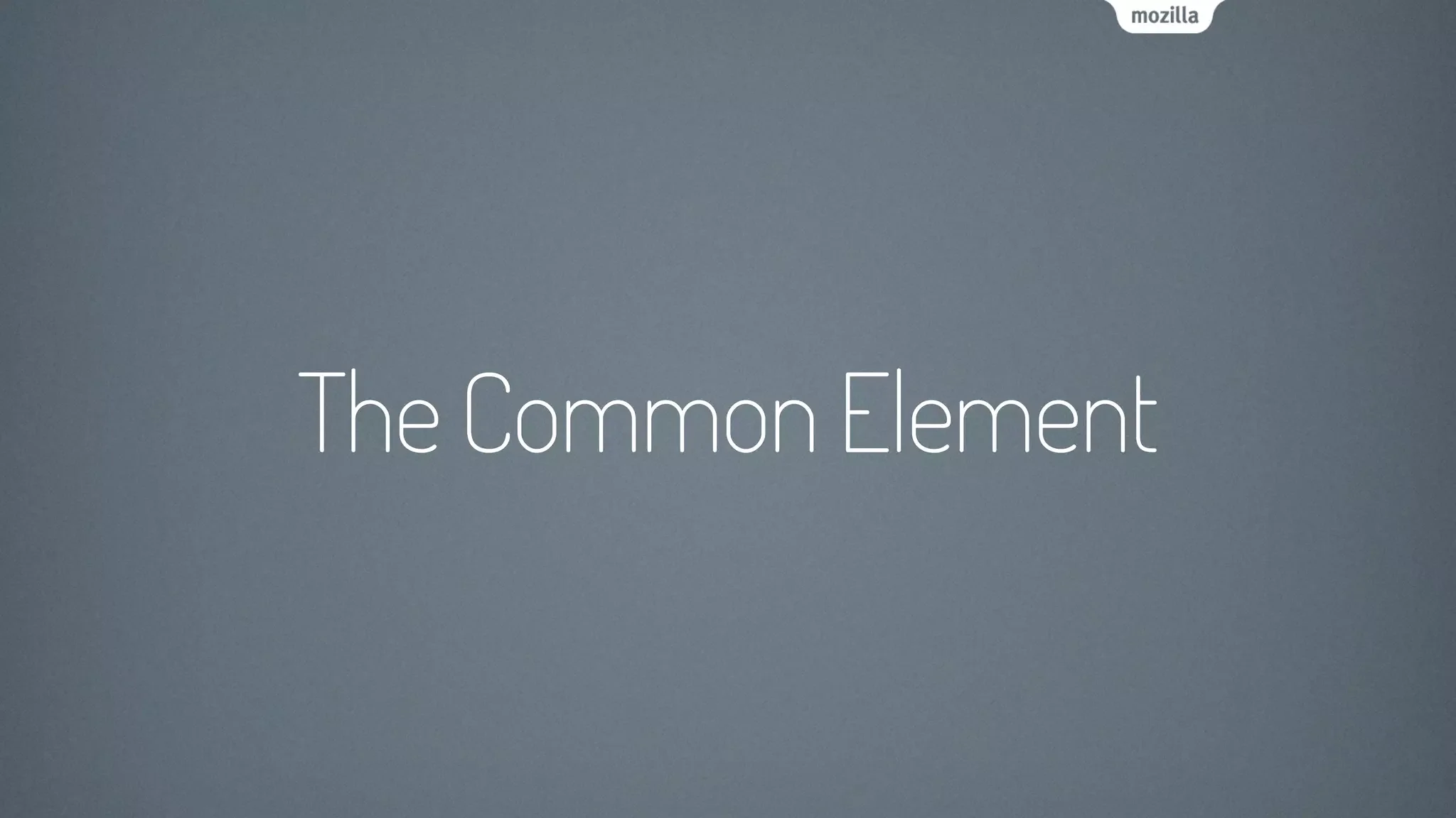 TheCommonElement
 