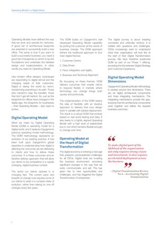 Operating Model Design in a Digital World | PDF