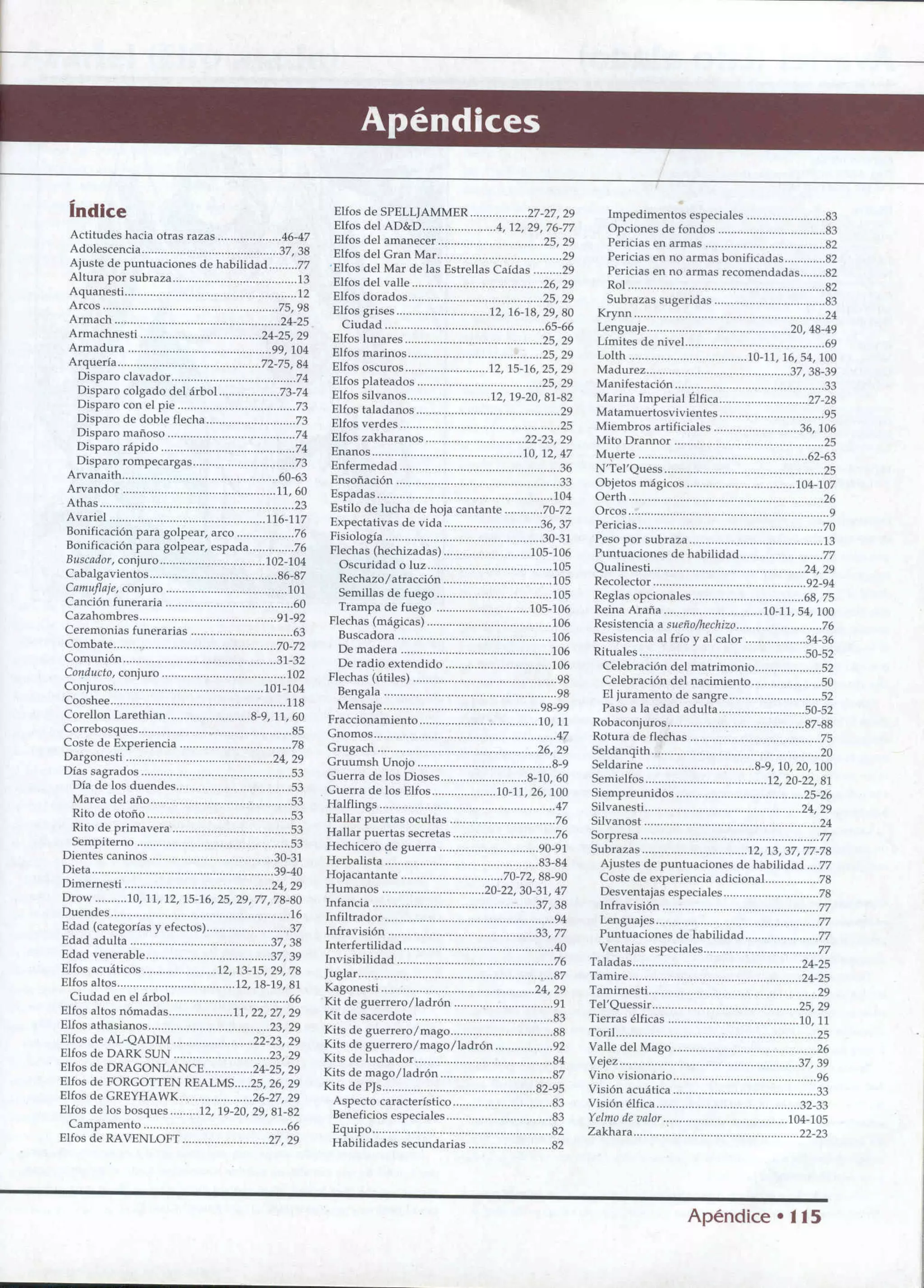 D&D   2.0 -el libro de los elfos