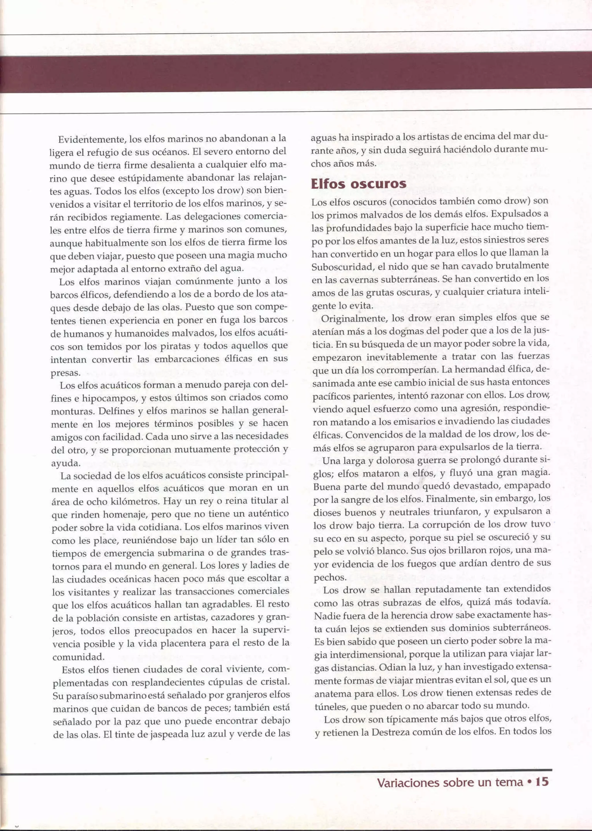 D&D   2.0 -el libro de los elfos