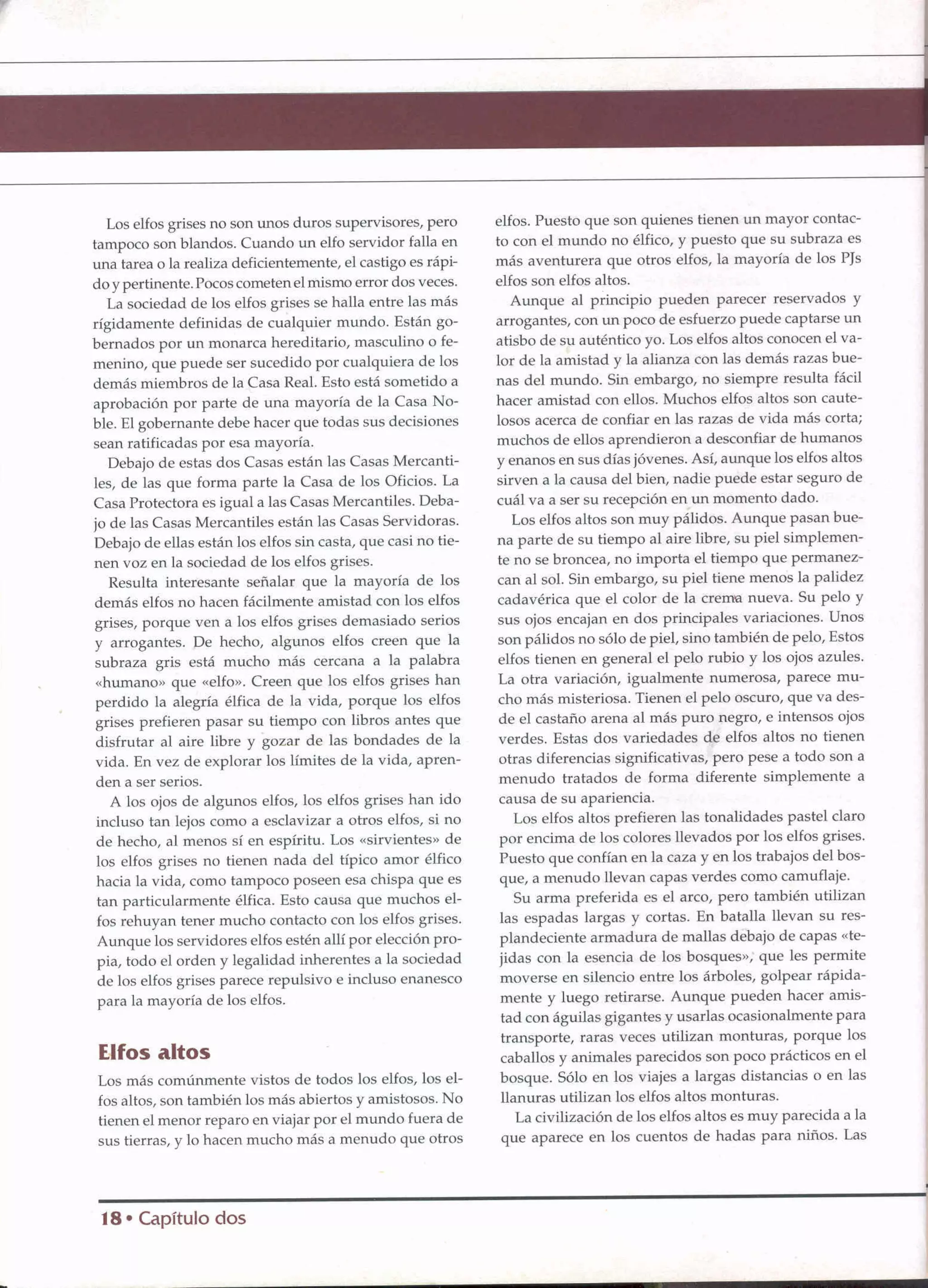 D&D   2.0 -el libro de los elfos