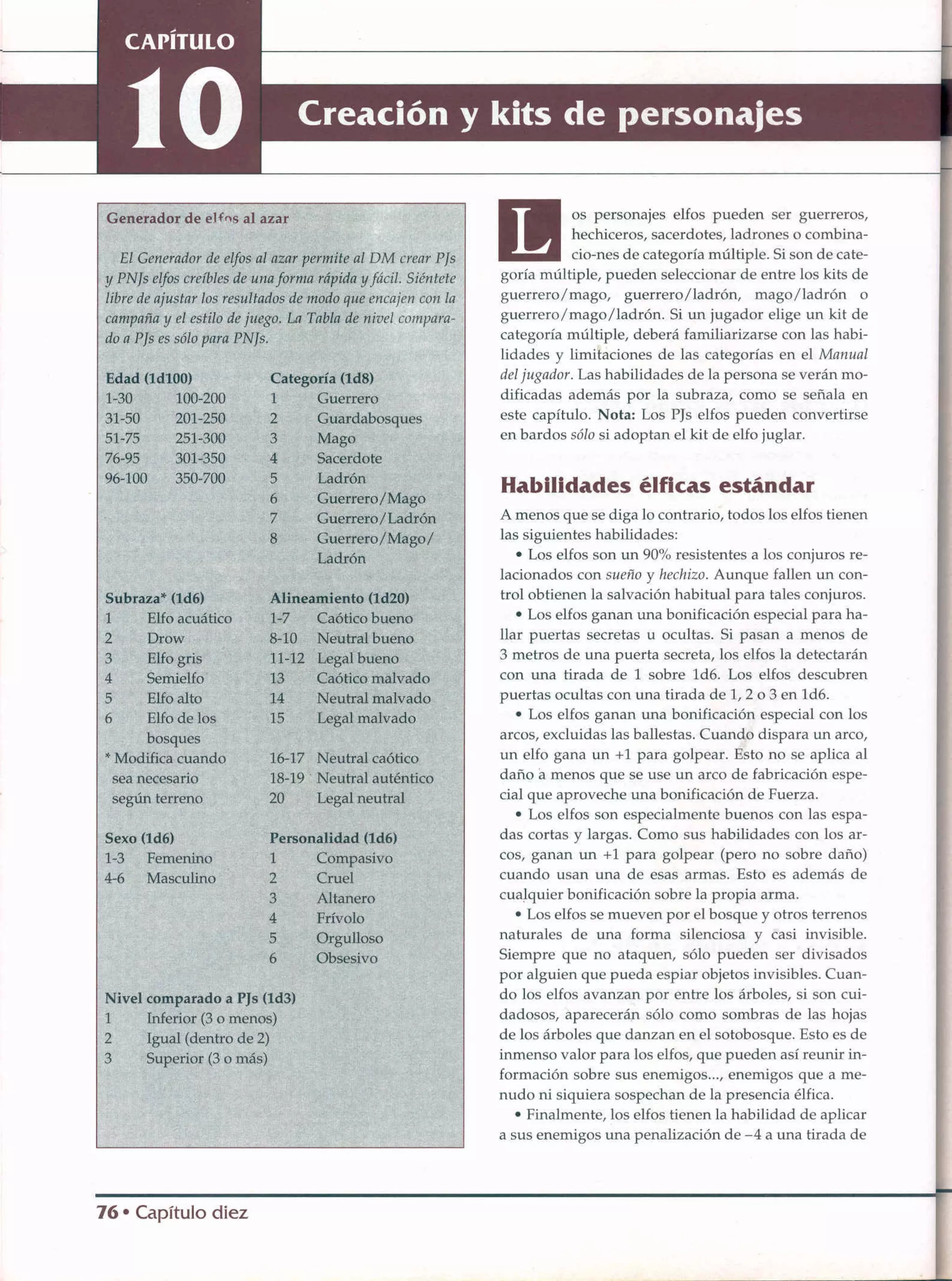 D&D   2.0 -el libro de los elfos