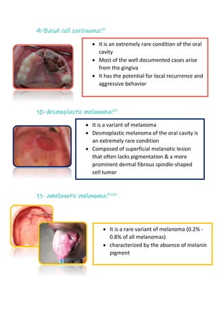 application of skin cancer in the oral cavity | PDF