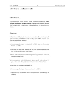 Introducción a las bases de datos UOC | PDF