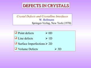 defect point and surafce point and volum point | PPT