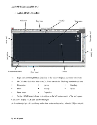 DD-AutoCAD only portfolio for a lower level of Autocad basics .pdf
