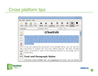 Cross platform tips




                      54
 