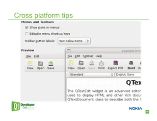 Cross platform tips




                      56
 