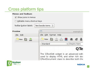 Cross platform tips




                      57
 