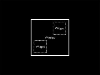 Widget


         Window


Widget
 