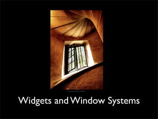 by extranoise on ﬂickr




Widgets and Window Systems
 