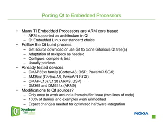 Case Study: Porting Qt for Embedded Linux on Embedded Processors | PDF