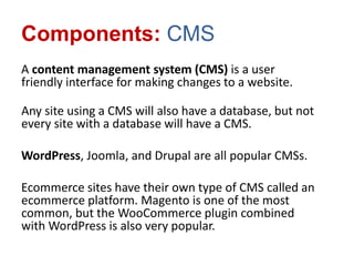 Video Components In Cms Example What is a Website? | PPTX