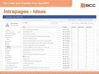 The Latest and Greatest from OpenNTF
Intrapages - Ideas
 