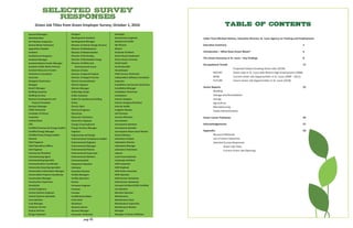 LeƩer from Michael Holmes, ExecuƟve Director, St. Louis Agency on Training and Employment
ExecuƟve Summary 1
IntroducƟon – What Does Green Mean? 6
The Green Economy in St. Louis – Key Findings 8
OccupaƟonal Trends 17
Projected Fastest Growing Green Jobs (2018)
RECENT Green Jobs in St. Louis with Recent High Employment (2008)
NOW Current Green Job OpportuniƟes in St. Louis (2009 – 2011)
FUTURE Future Green Job OpportuniƟes in St. Louis (2018)
Sector Reports 22
Building
Salvage and RemediaƟon
Energy
Agriculture
Manufacturing
Public AdministraƟon
Green Career Pathways 45
Acknowledgements 57
Appendix: 58
Research Methods
List of Green Industries
Selected Survey Responses
Green Job Titles
Current Green Job Openings
Geologist
Geotechnical engineer
Geothermal Driller
GIS Planner
Glazers
Graduate Architect
Green House Employees
Green House Foreman
Head Feeder
HorƟculturalist
Housekeeper
HVAC Service Technician
Independent SoŌware Consultant
Inspector
InstallaƟon and Service Technician
InstallaƟon Manager
InstallaƟon Technician
Insulatators
Interior Designer
Interior Designer/Architect
Internal Audits
IrrigaƟon Worker
Job Foreman
Journey Wireman
Journeyman
Journeyman plasterer
Journeyman plumber
Journeyman Sheet metal Worker
Kennel Workers
Laboratory Analyst
Laboratory Director
Laboratory Manager
Laboratory Technician
Laborer
Land ConservaƟonist
Landscape Architect
LEED Carpenter
LEED Engineer
LEED Green Associate
LEED Operator
LEED Service Technician
LEED Service Technician
Licensed Architect/LEED CerƟﬁed
Line Workers
Machine Operator
Maintenance
Maintenance Clerk
Maintenance Supervisor
Maintenance Worker
Manager
Manager of Green IniƟaƟves
Designer
Development Assistant
Development Manager
Director of Interior Design Services
Director of Maintenance
Director of ModernizaƟon
Director of Purchasing
Director of Renewable Energy
Director of Safety and
Environmental Issues
Director of Sales
Director of Special Projects
Director of Support Service
District ConservaƟonist
District Engineer
Division Manager
Driller/Rig Tender
Driller Assistant
Driller for Geothermal Drilling
Driver
Electric Sales
Electrical Engineer
Electrician
Electronic Technician
Electronics Engineer
Energy ConservaƟonist
Energy Services Manager
Engineer
Engineering and Design
Environmental Compliance Auditor
Environmental Engineer
Environmental Manager
Environmental Planner
Environmental Supervisor
Environmental Workers
Environmentalist
Equipment Operator
EsƟmator
ExecuƟve Director
Facility Managers
Facility Operators
Farmer
Firmware Engineer
Foreman
Forester
ForkliŌ Driver/Baler
Front Desk
Gardeners
General Laborer
General Manager
Generator Technician
Account Managers
AdministraƟon
Air PolluƟon Inspectors
Animal Waste Technician
ApprenƟce Plumber
Architect
Architectural Designers
Assistant Manager
Assistant Nature Center Manager
Assistant Public Works Director
Assistant Resource Forester
Assistant to Consultant
Associate
Biological Technicians
Biologist
Branch Manager
Building Inspector
Building Services
Business Development and
Project PromoƟon
Business Manager
CADD Technician
Caretaker of Horses
Carpenter
Cashier/Sales
CEO
CerƟﬁed Commercial Energy Auditor
CerƟﬁed Energy Manager
CerƟﬁed Home Energy Auditor
Chemist
Chief Engineer
Chief OperaƟons Oﬃcer
Civil Engineer
Commercial Plumbers
Commissioning Agent
Commissioning Specialist
CommunicaƟons Coordinator
Community Recycling Specialist
ConservaƟon InformaƟon Manager
ConservaƟon Projects Coordinator
ConstrucƟon Manager
ConstrucƟon Supervisor
Consultant
Control Engineers
Control Systems Engineer
Control Systems Specialist
Crew Workers
Crop Manager
Customer Service
Deputy Director
Design Engineers
Green Job Titles from Green Employer Survey; October 1, 2010
Selected Survey
Responses
page 66
 