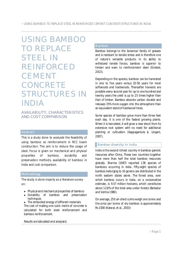 research proposal on bamboo