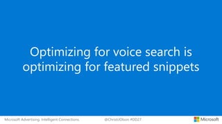 DigitalDealer27 - Voice Search Optimization and 2019 Voice Report 