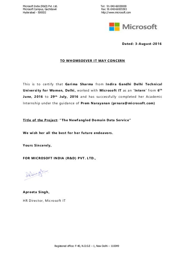 employment india template agreement Offer Letter