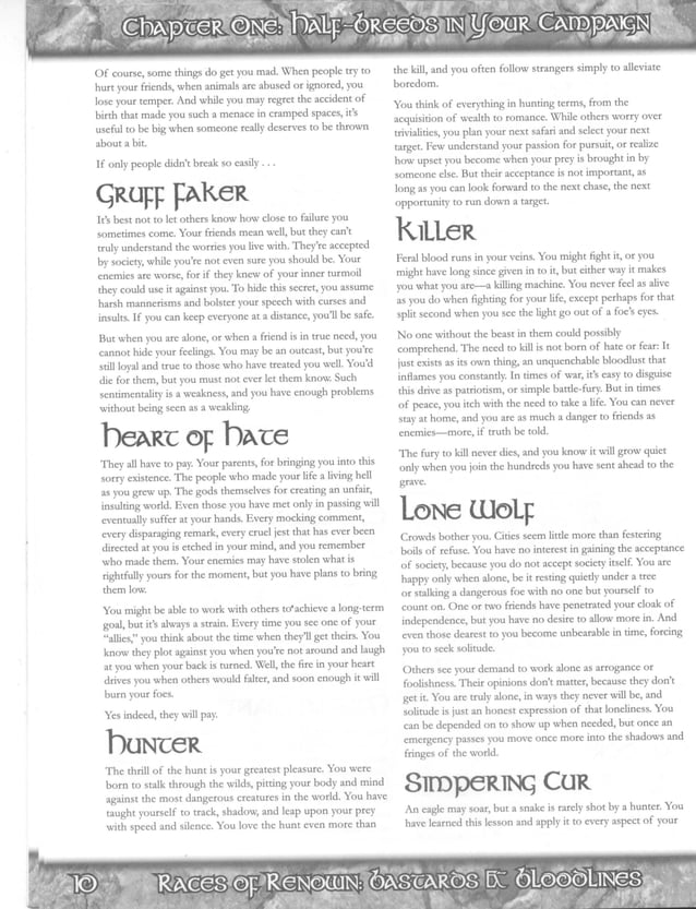 D&D 3.5 bastards and bloodline PDF