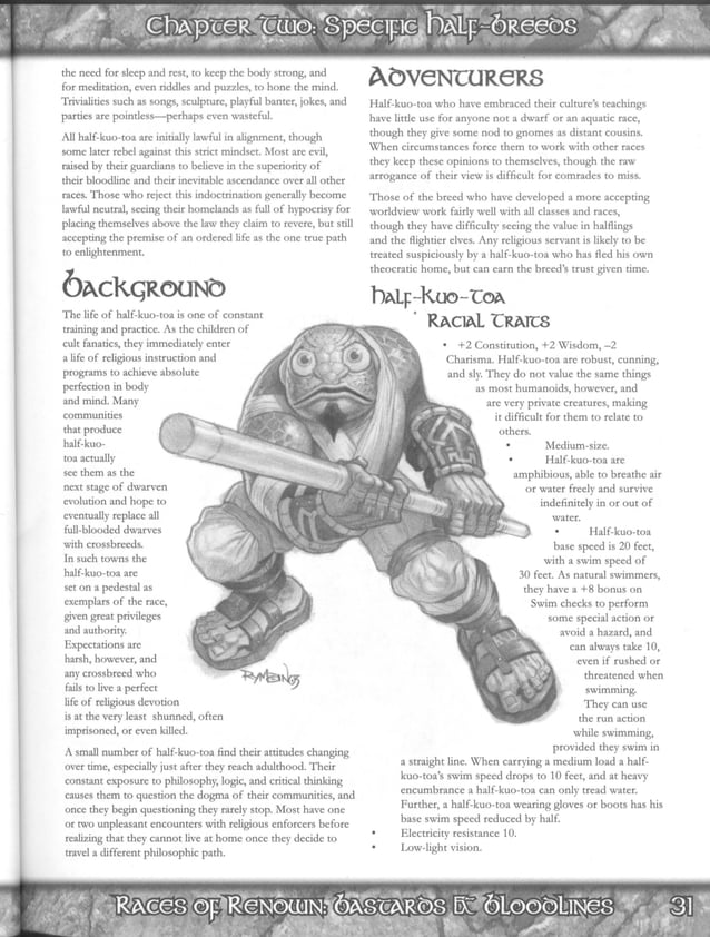 D&D 3.5 bastards and bloodline PDF