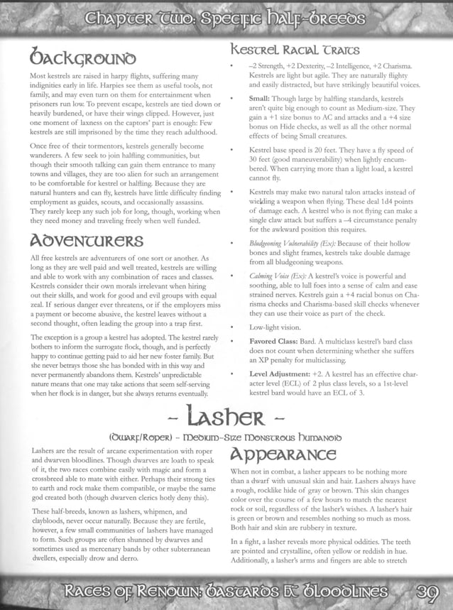 D&D 3.5 bastards and bloodline PDF