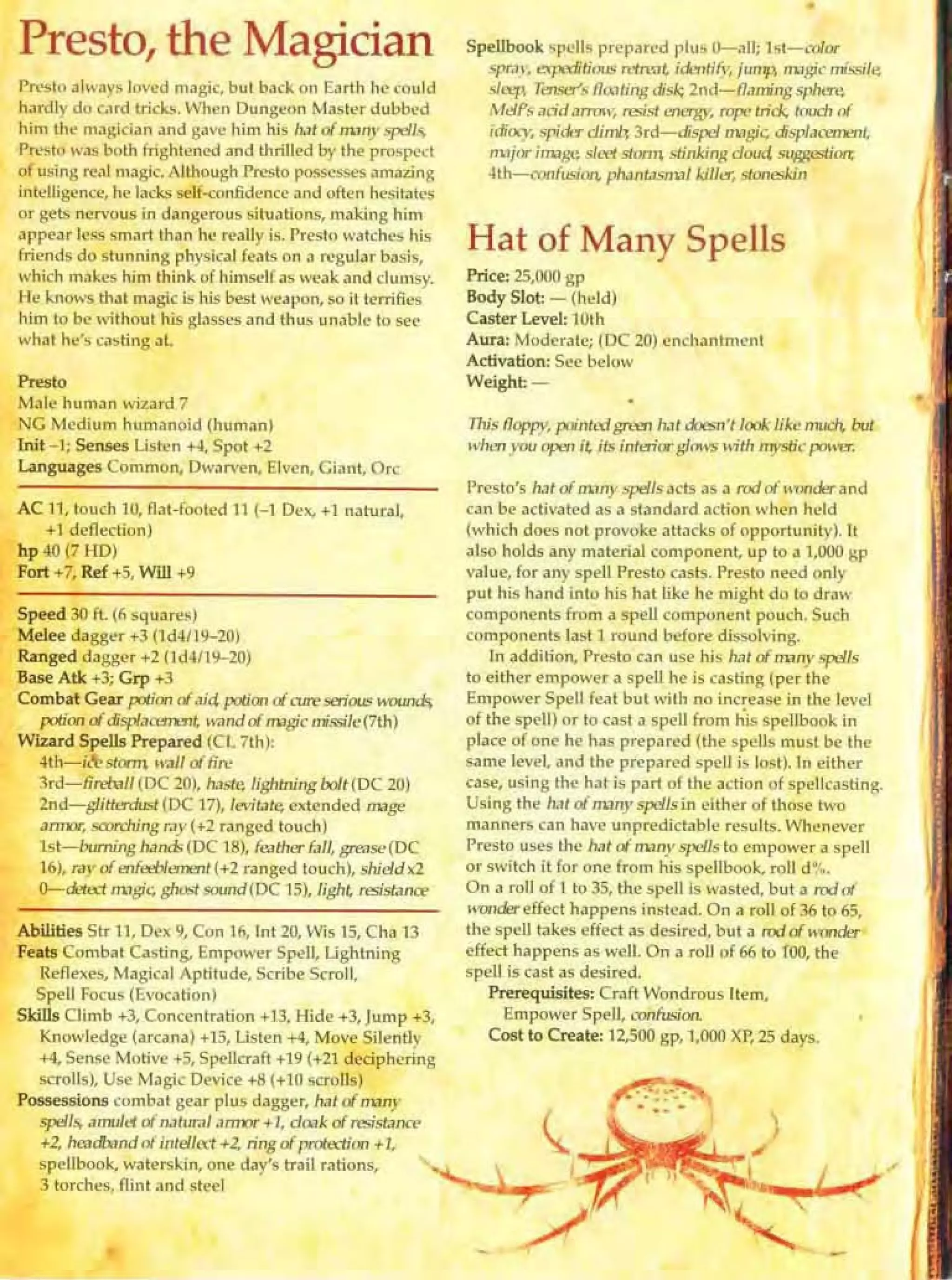 D&D 3.5  animated series handbook