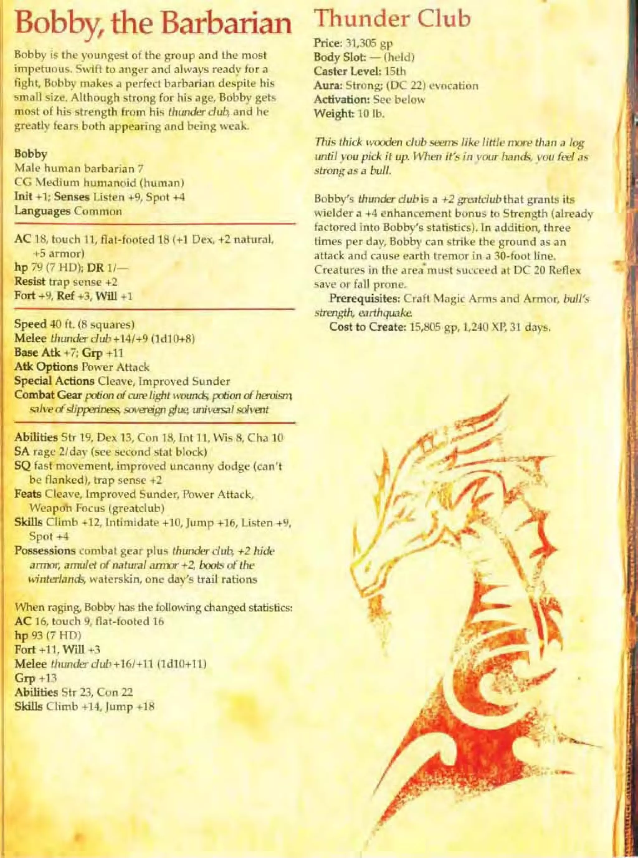 D&D 3.5  animated series handbook