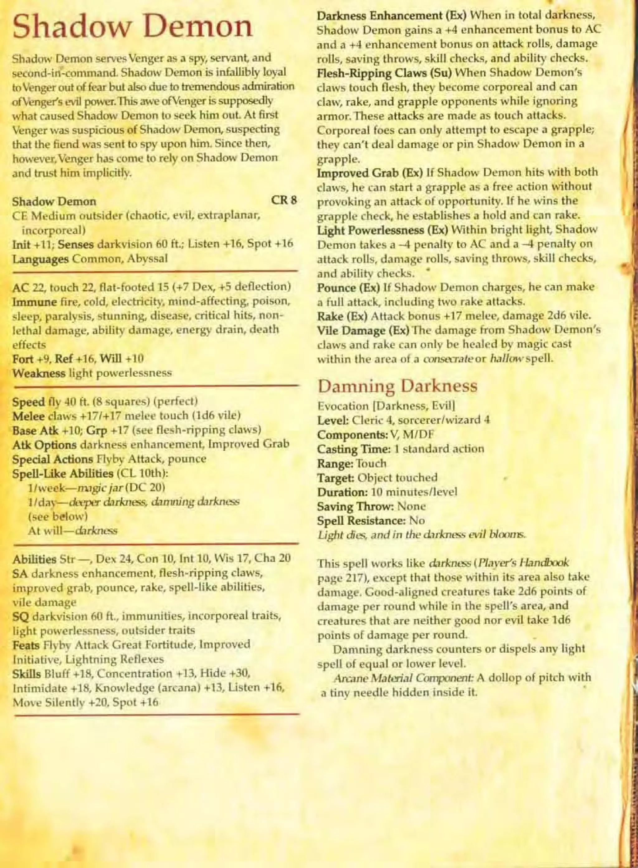 D&D 3.5  animated series handbook