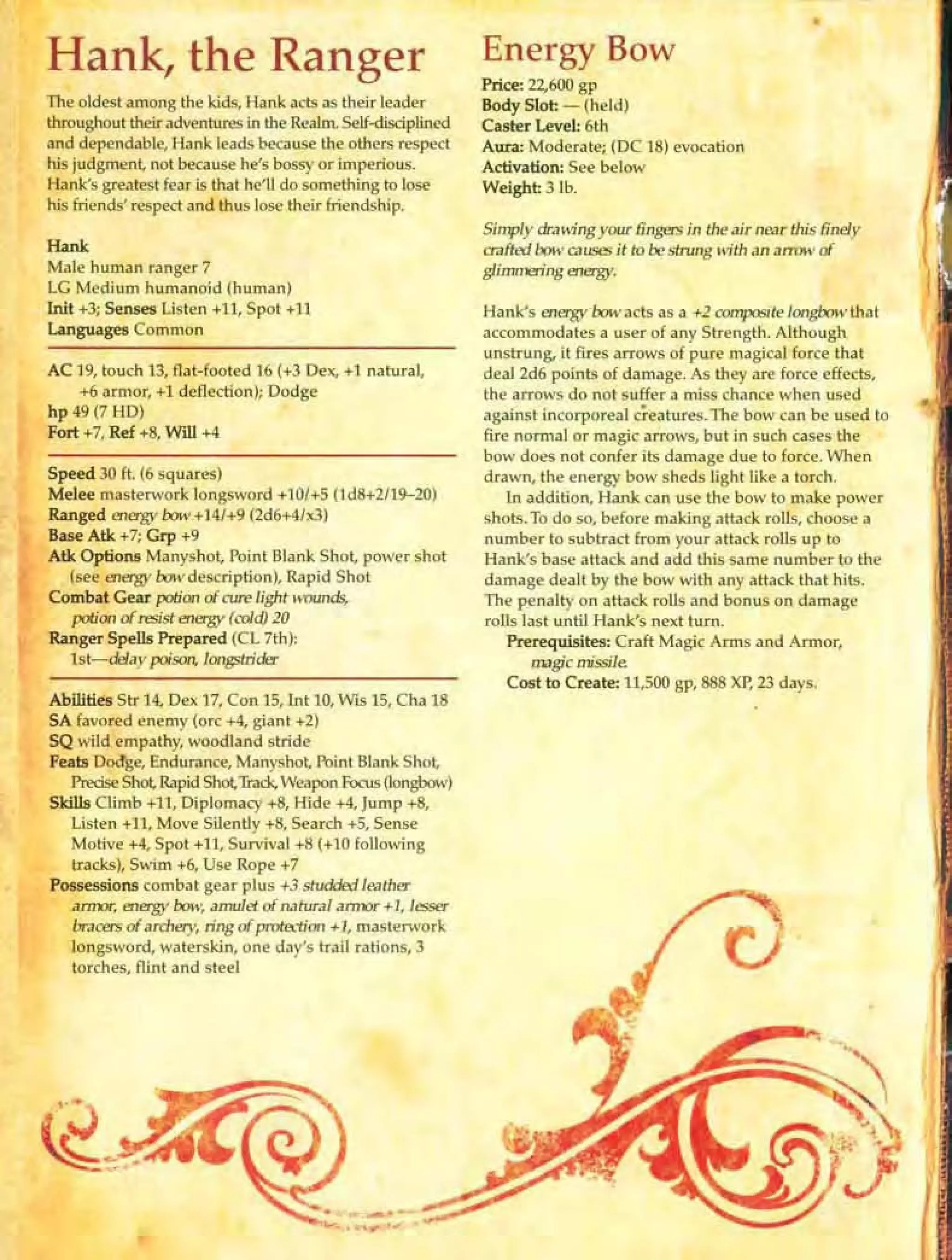 D&D 3.5  animated series handbook